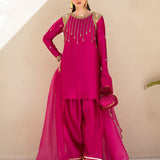 Dastoor | Maahi Luxury Pret 25 | Fuchsia Rose