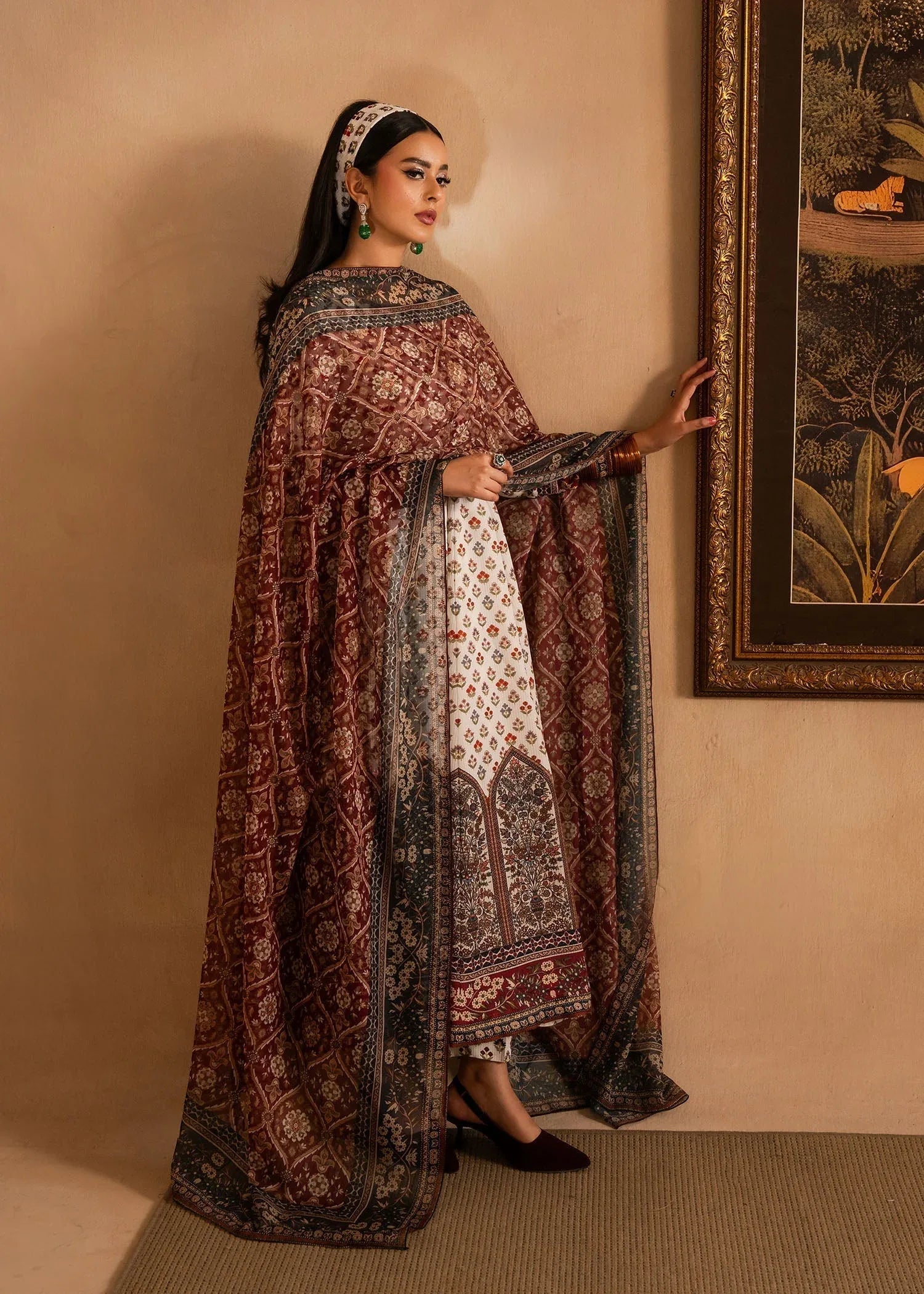 Maria Osama Khan | Retro Lawn 25 | Nair - Rang-e-Khaas