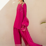 Dastoor | Maahi Luxury Pret 25 | Fuchsia Rose