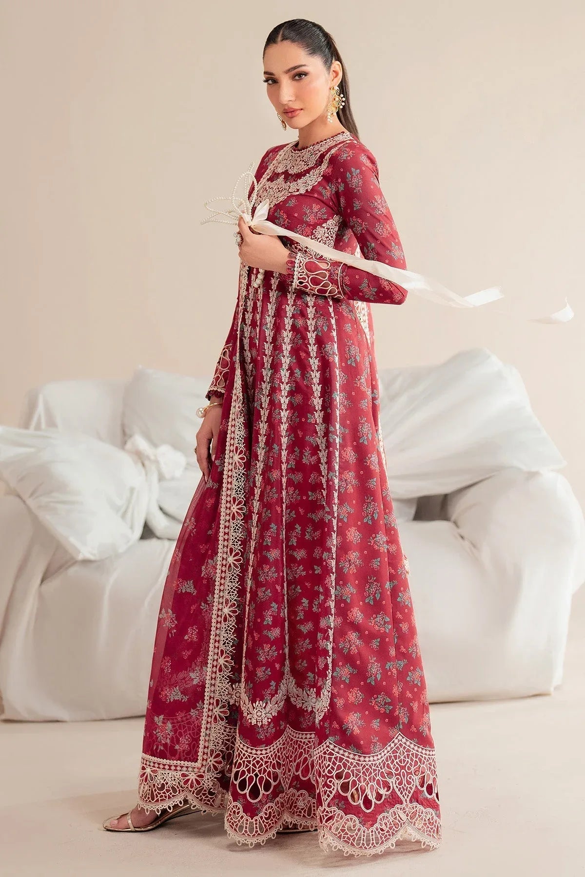 Jazmin | Iris Luxury Lawn 25 | IL'25-D08 - Rang-e-Khaas