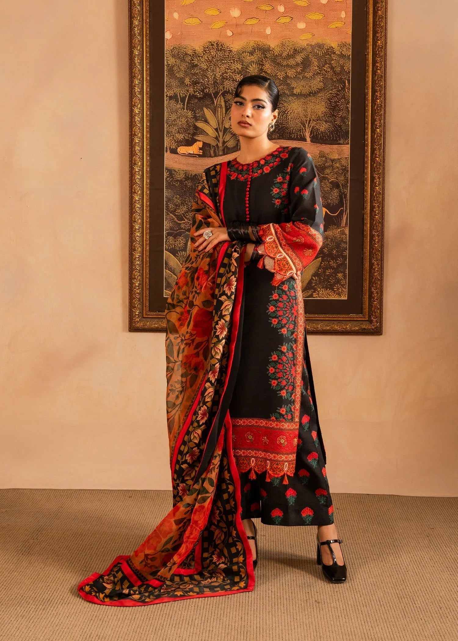 Maria Osama Khan | Retro Lawn 25 | Raila - Rang-e-Khaas