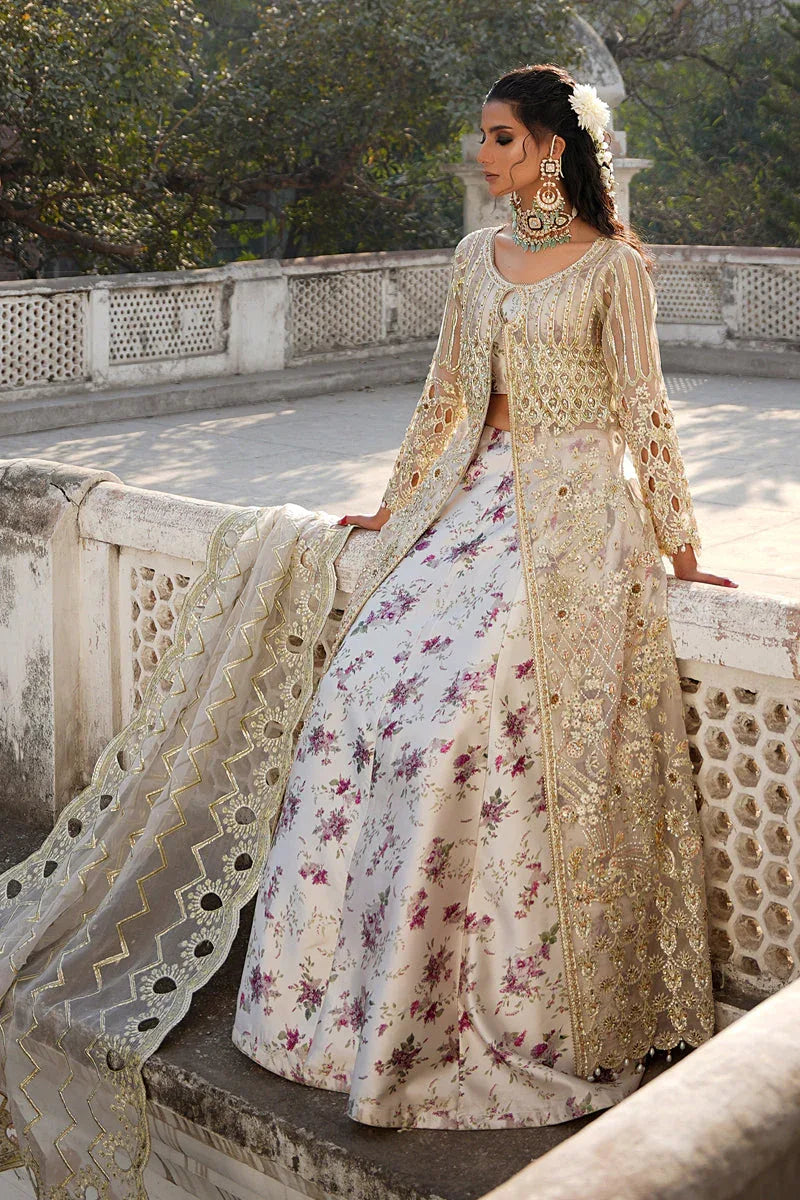 Maryams | Zeenat Luxury Formals | White Orchid - Z-01 - Rang-e-Khaas