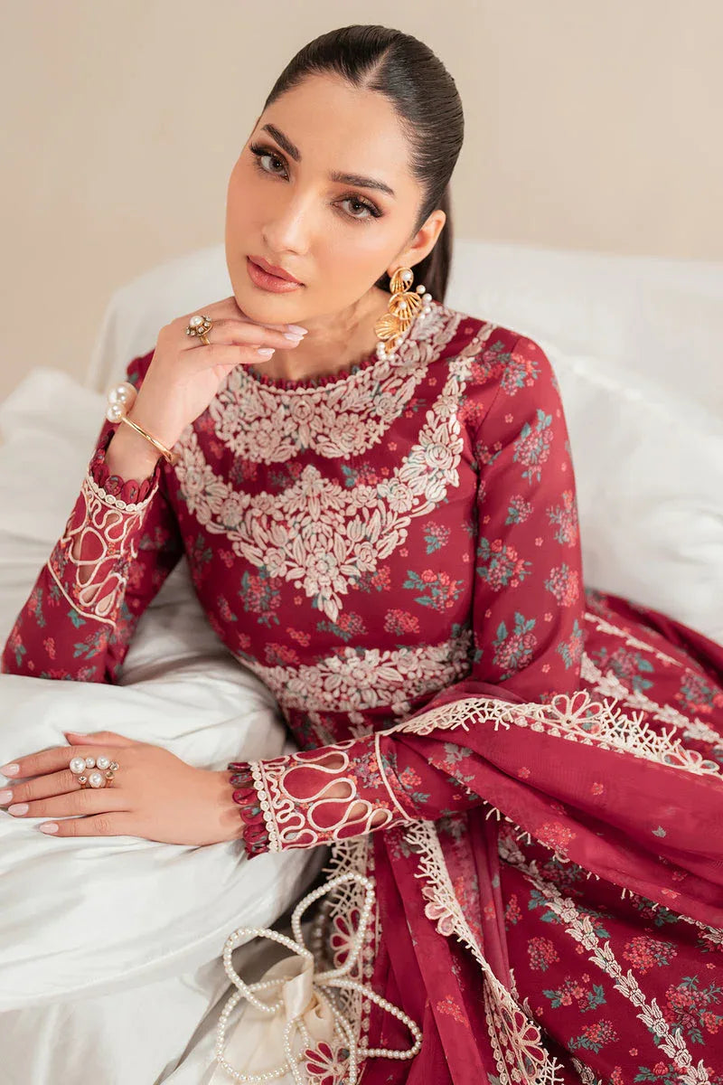 Jazmin | Iris Luxury Lawn 25 | IL'25-D08 - Rang-e-Khaas