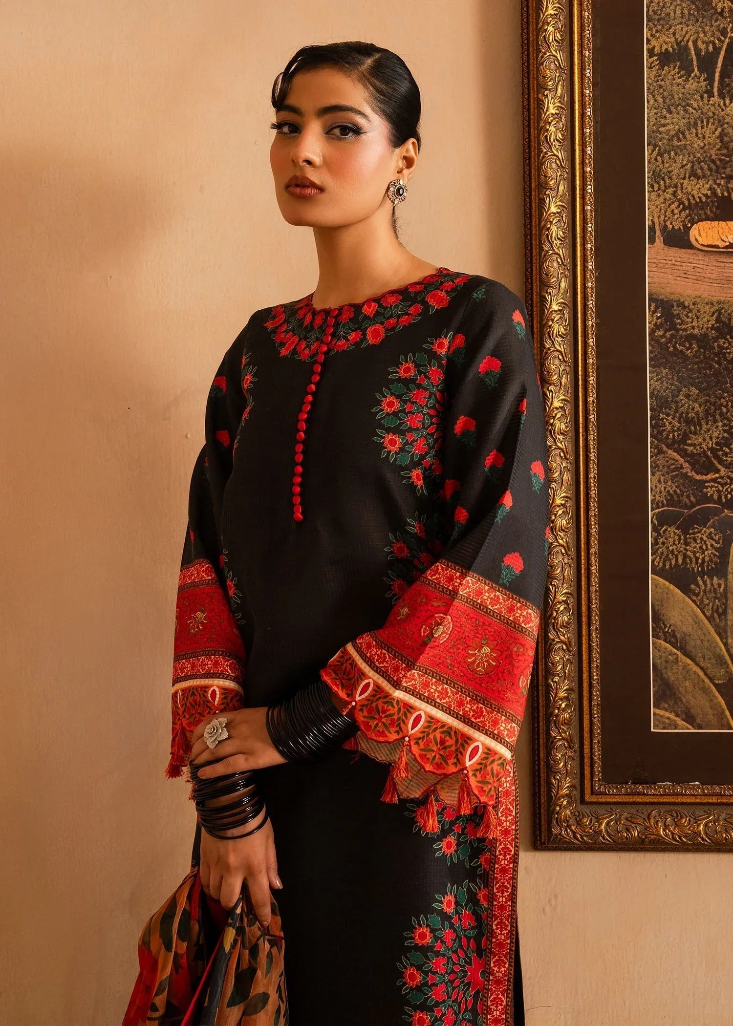Maria Osama Khan | Retro Lawn 25 | Raila - Rang-e-Khaas