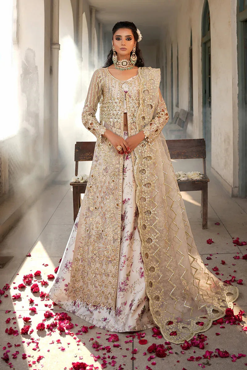 Maryams | Zeenat Luxury Formals | White Orchid - Z-01 - Rang-e-Khaas