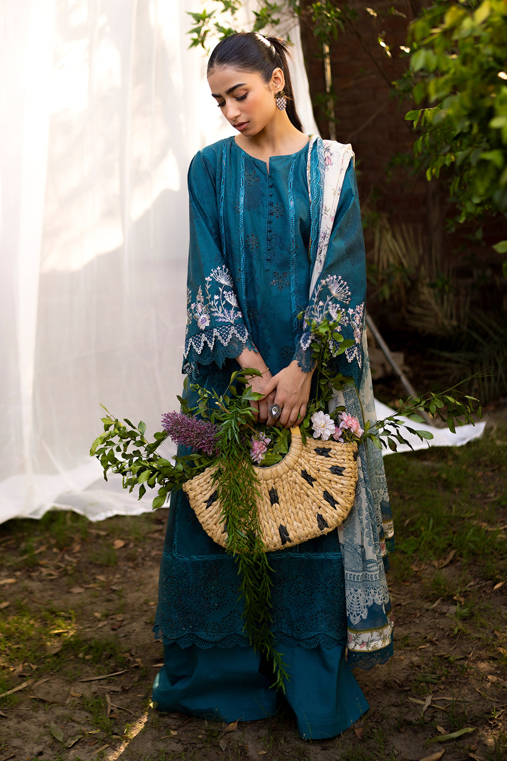 Neeshay | Summer Lines Printkari | LAGOON