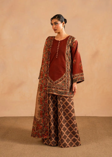 Maria Osama Khan | Retro Lawn 25 | Berra - Rang-e-Khaas