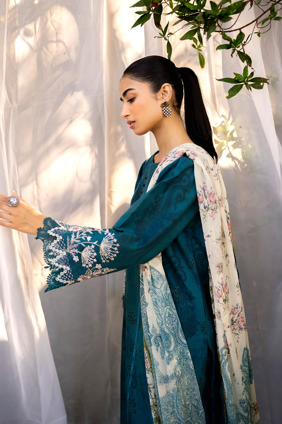 Neeshay | Summer Lines Printkari | LAGOON