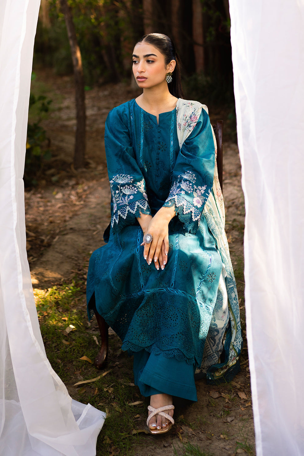 Neeshay | Summer Lines Printkari | LAGOON