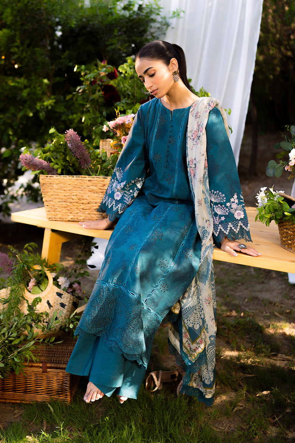 Neeshay | Summer Lines Printkari | LAGOON