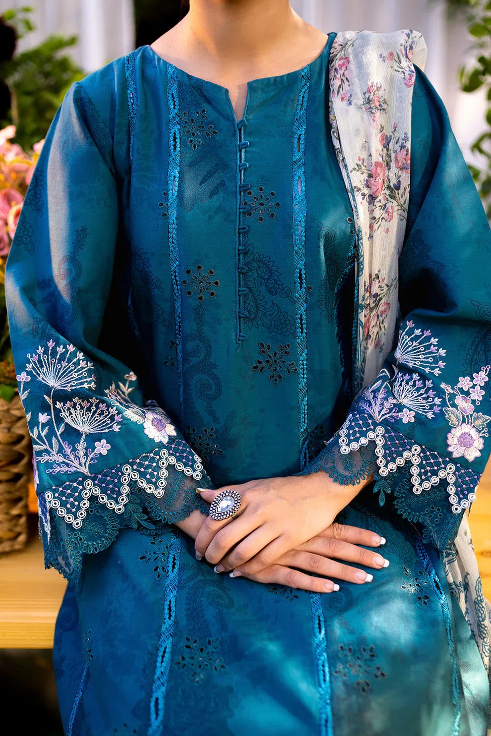 Neeshay | Summer Lines Printkari | LAGOON - Rang-e-Khaas