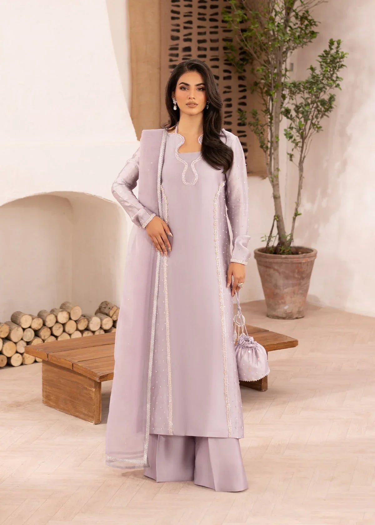 Dastoor | Rania Luxury Pret 25 | Aster - Rang-e-Khaas