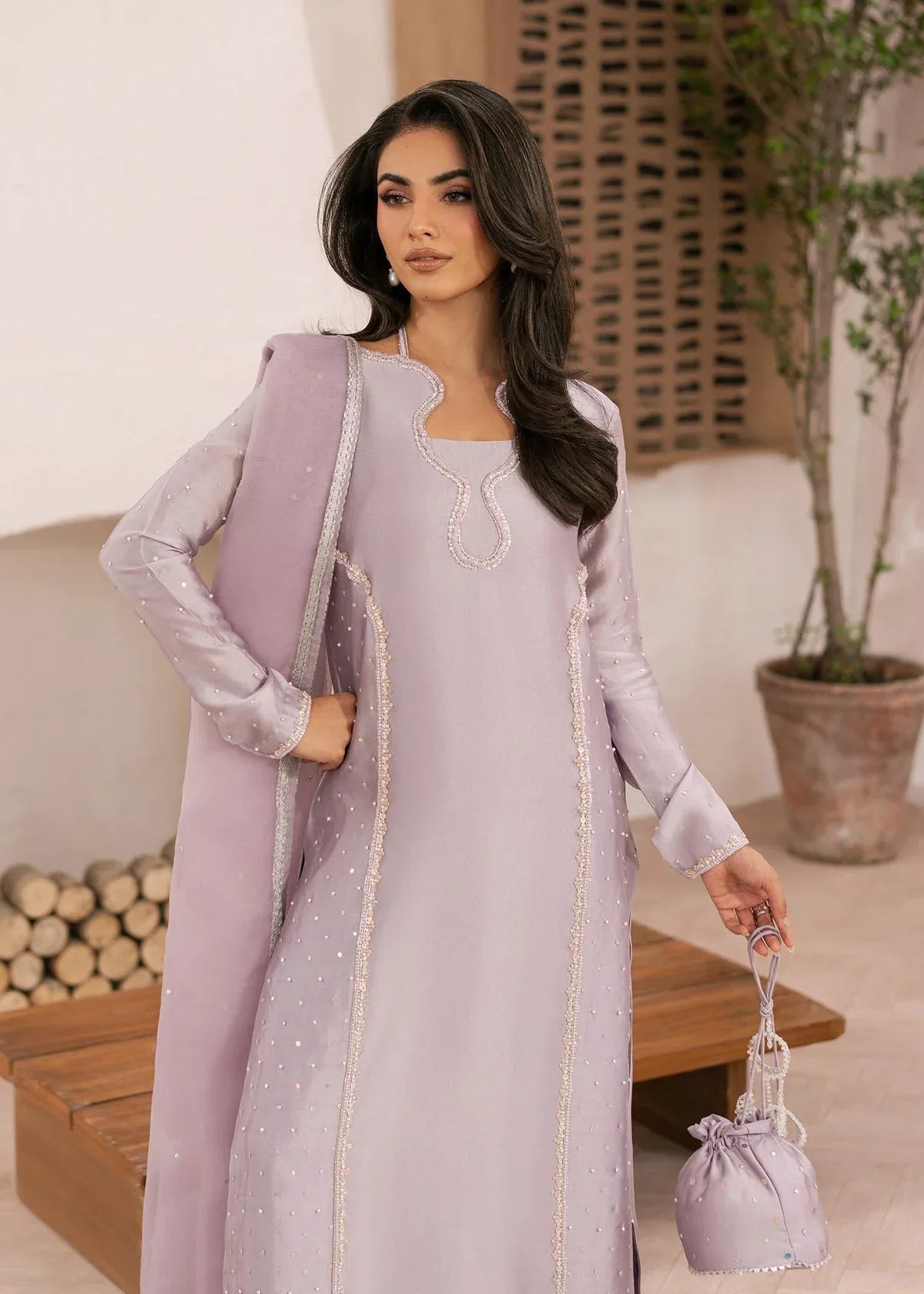 Dastoor | Rania Luxury Pret 25 | Aster - Rang-e-Khaas