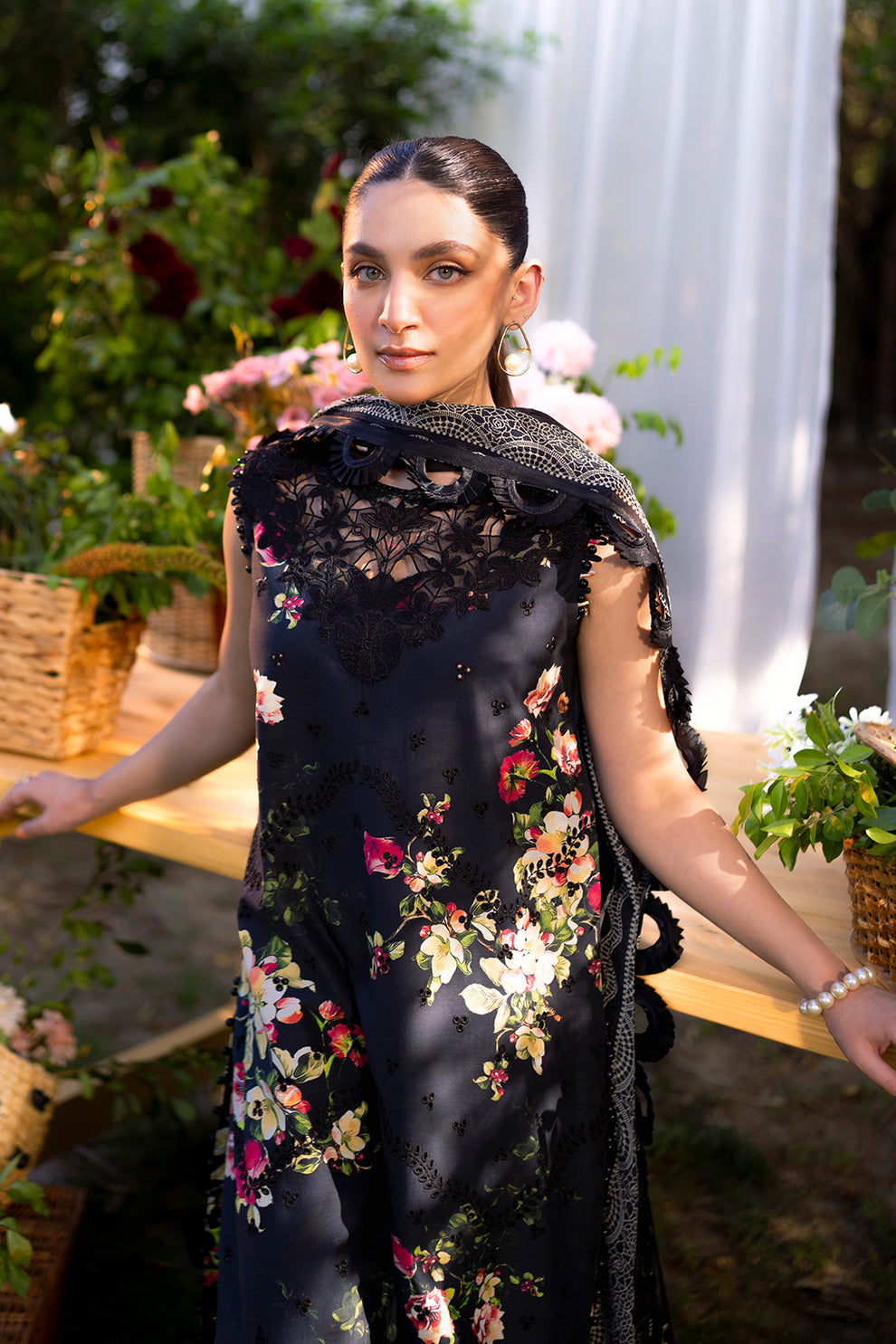 Neeshay | Summer Lines Printkari | OLIVINE