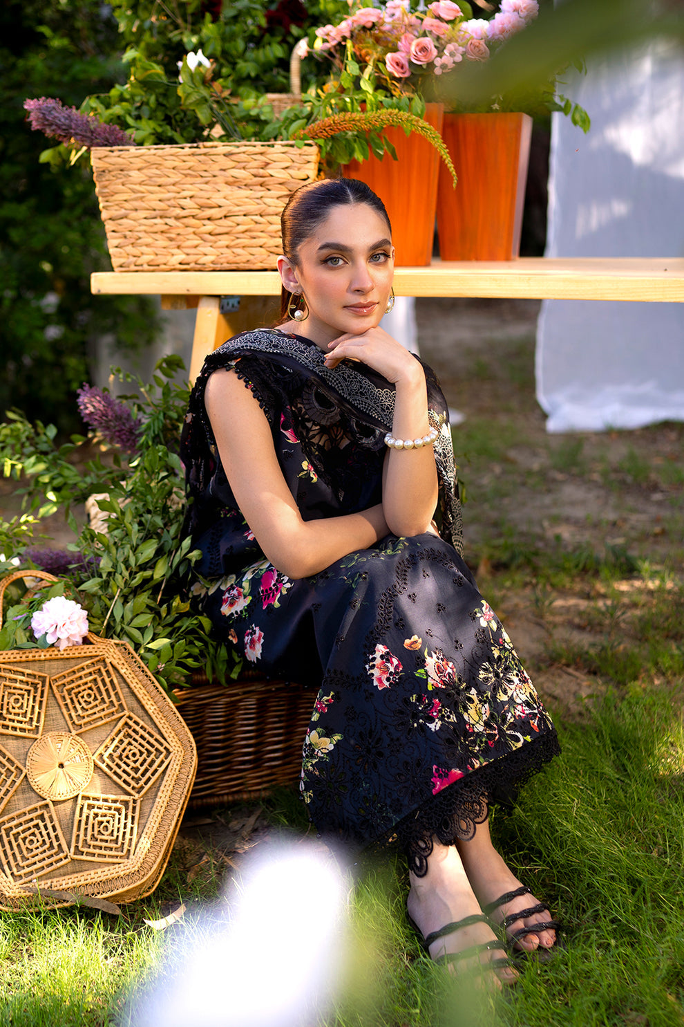 Neeshay | Summer Lines Printkari | OLIVINE