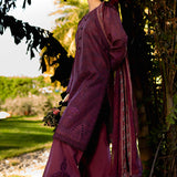 Neeshay | Summer Lines Printkari | CRIMSON
