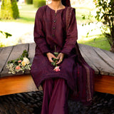 Neeshay | Summer Lines Printkari | CRIMSON
