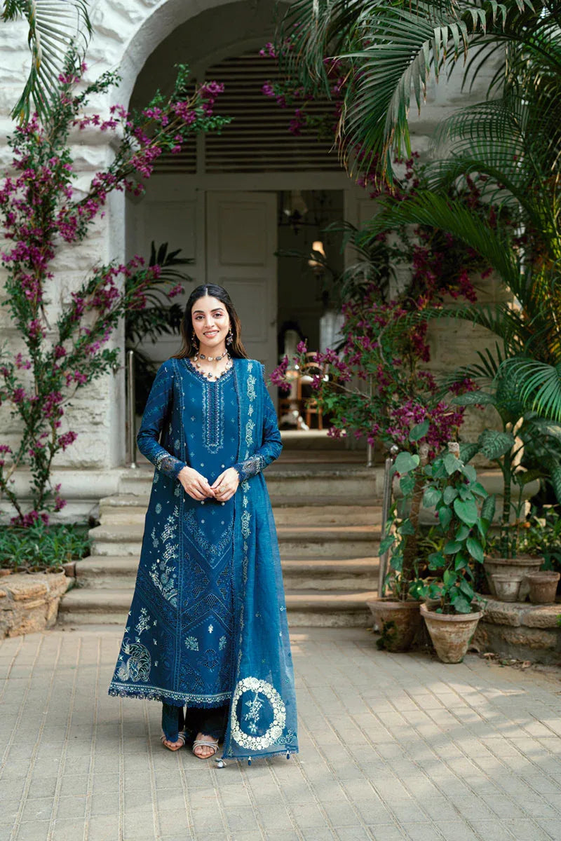 Qalamkar | Luxury Lawn Eid Edit | SB-11 Noray - Rang-e-Khaas