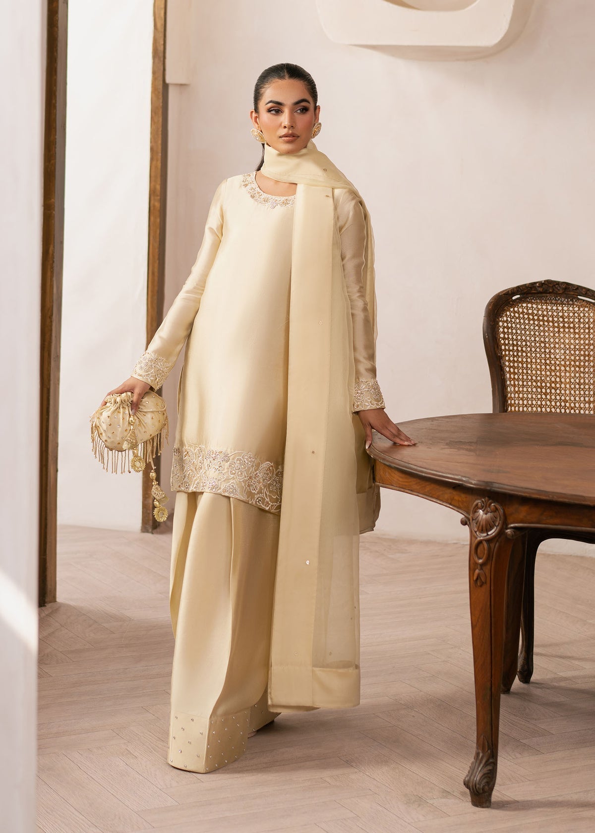 Dastoor | Rania Luxury Pret 25 | Eluna - Rang-e-Khaas