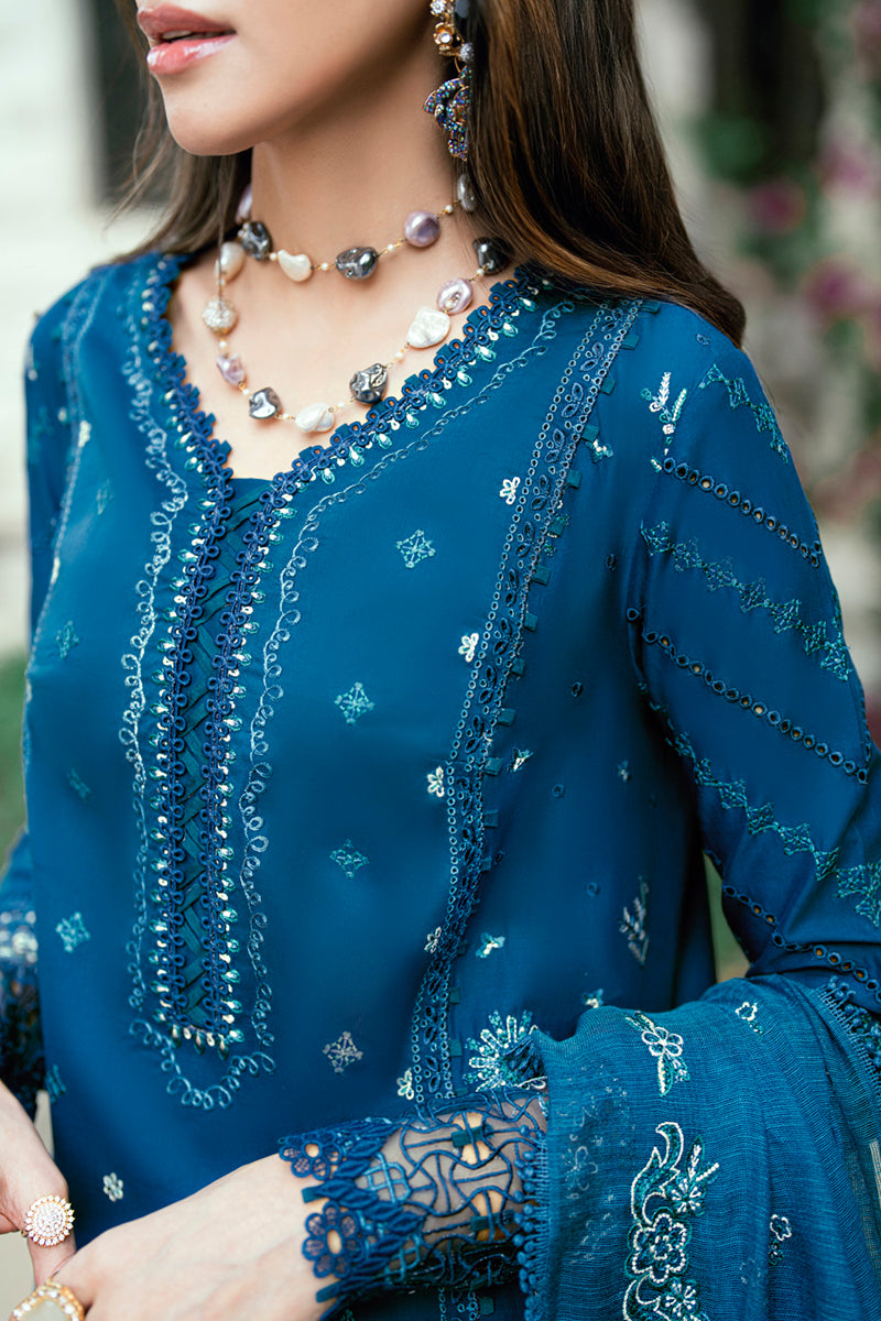 Qalamkar | Luxury Lawn Eid Edit | SB-11 Noray