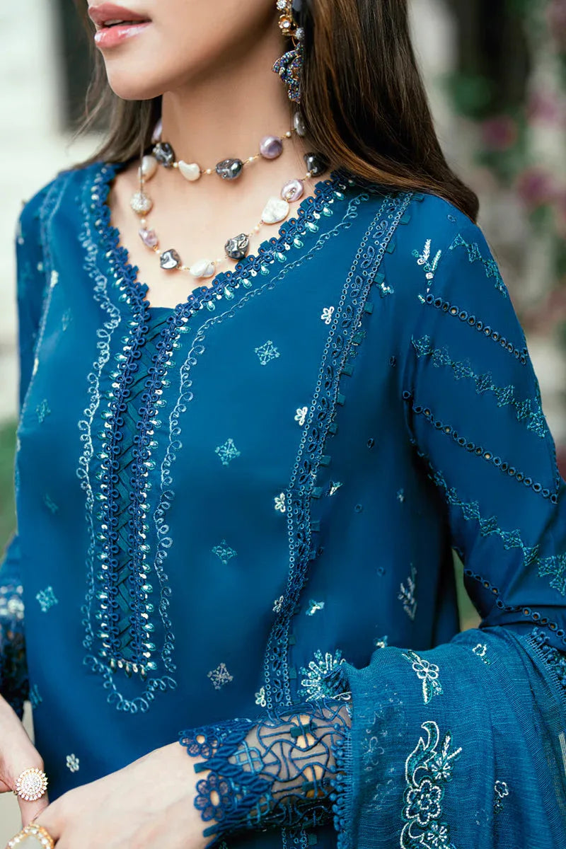 Qalamkar | Luxury Lawn Eid Edit | SB-11 Noray - Rang-e-Khaas