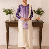 Dastoor | Rania Luxury Pret 25 | Purple Ombre