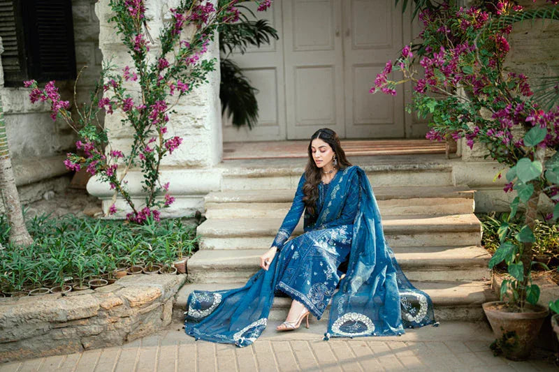 Qalamkar | Luxury Lawn Eid Edit | SB-11 Noray - Rang-e-Khaas