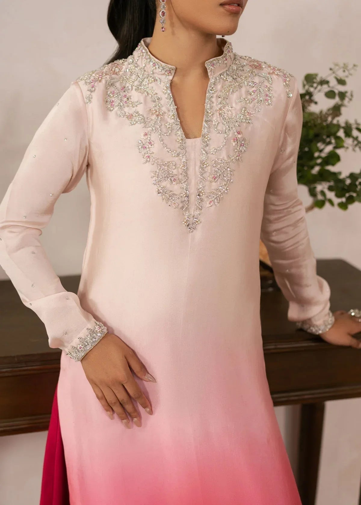 Dastoor | Rania Luxury Pret 25 | Coral - Rang-e-Khaas