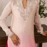 Dastoor | Rania Luxury Pret 25 | Coral