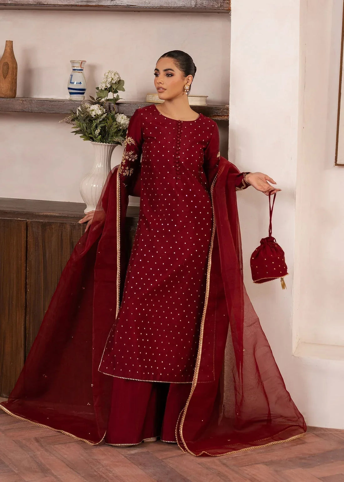 Dastoor | Rania Luxury Pret 25 | Elise - Rang-e-Khaas