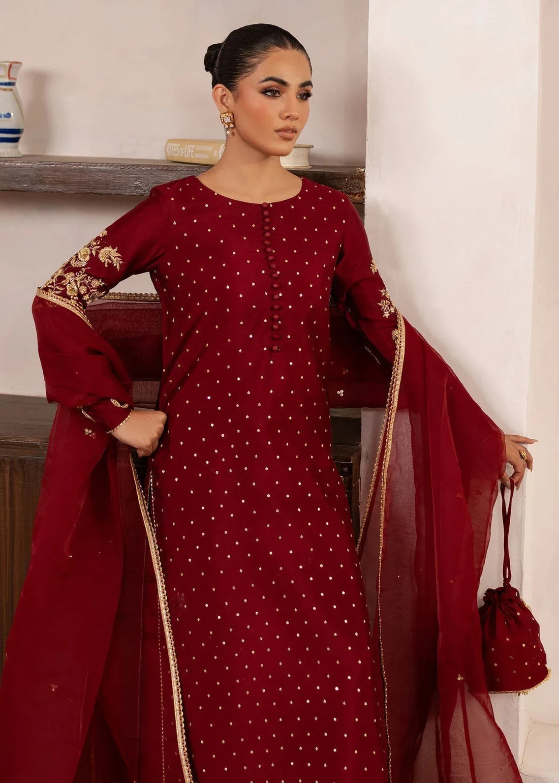 Dastoor | Rania Luxury Pret 25 | Elise - Rang-e-Khaas