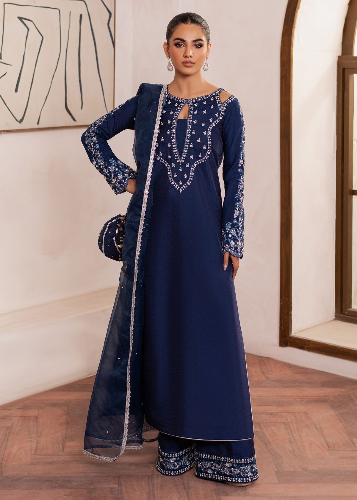 Dastoor | Rania Luxury Pret 25 | Celine - Rang-e-Khaas