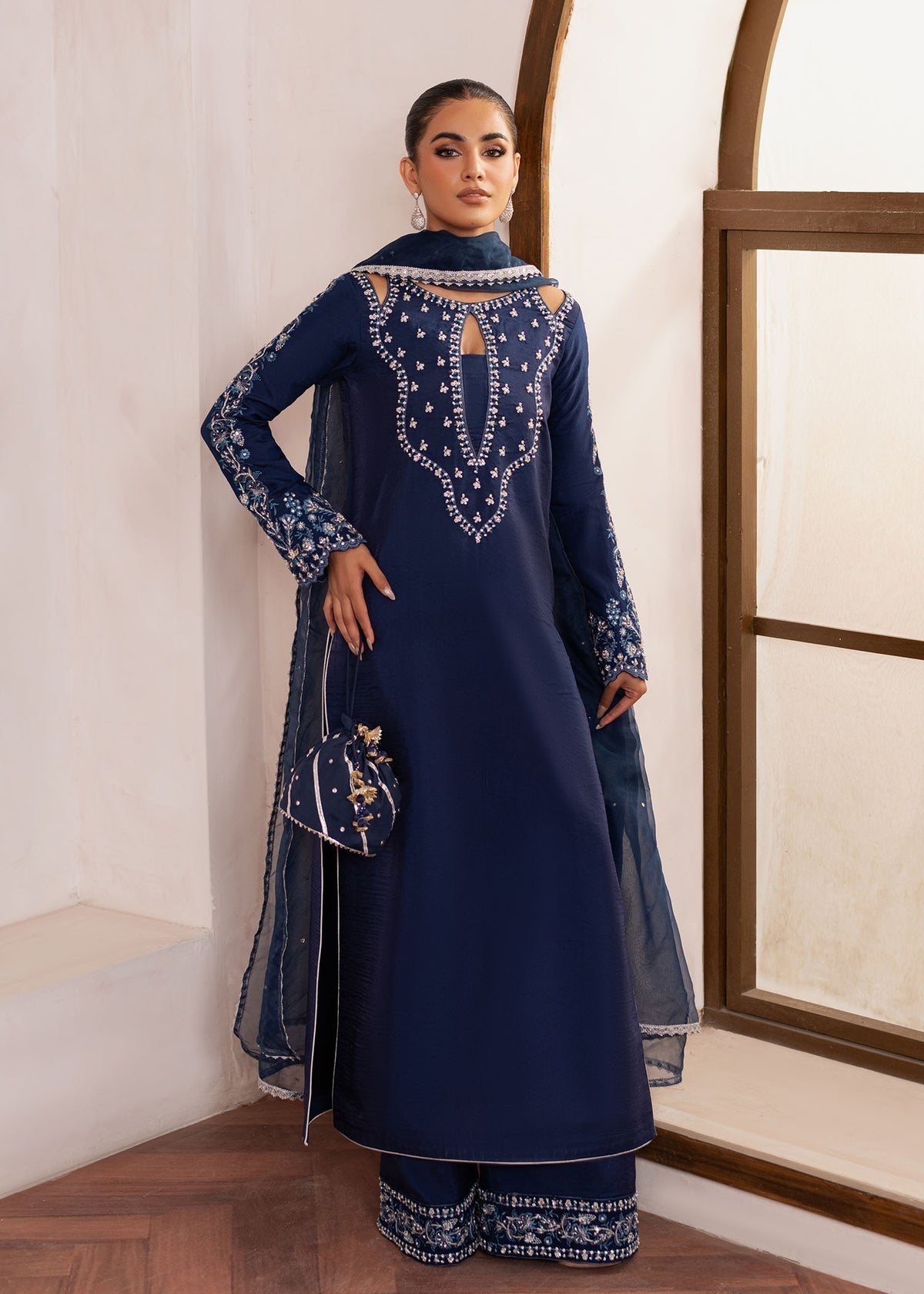 Dastoor | Rania Luxury Pret 25 | Celine - Rang-e-Khaas