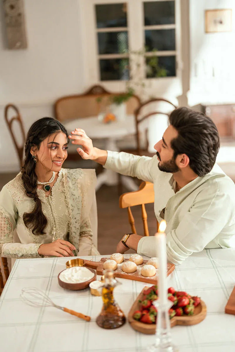 Qalamkar | Luxury Lawn Eid Edit | SB-10 Nadia - Rang-e-Khaas
