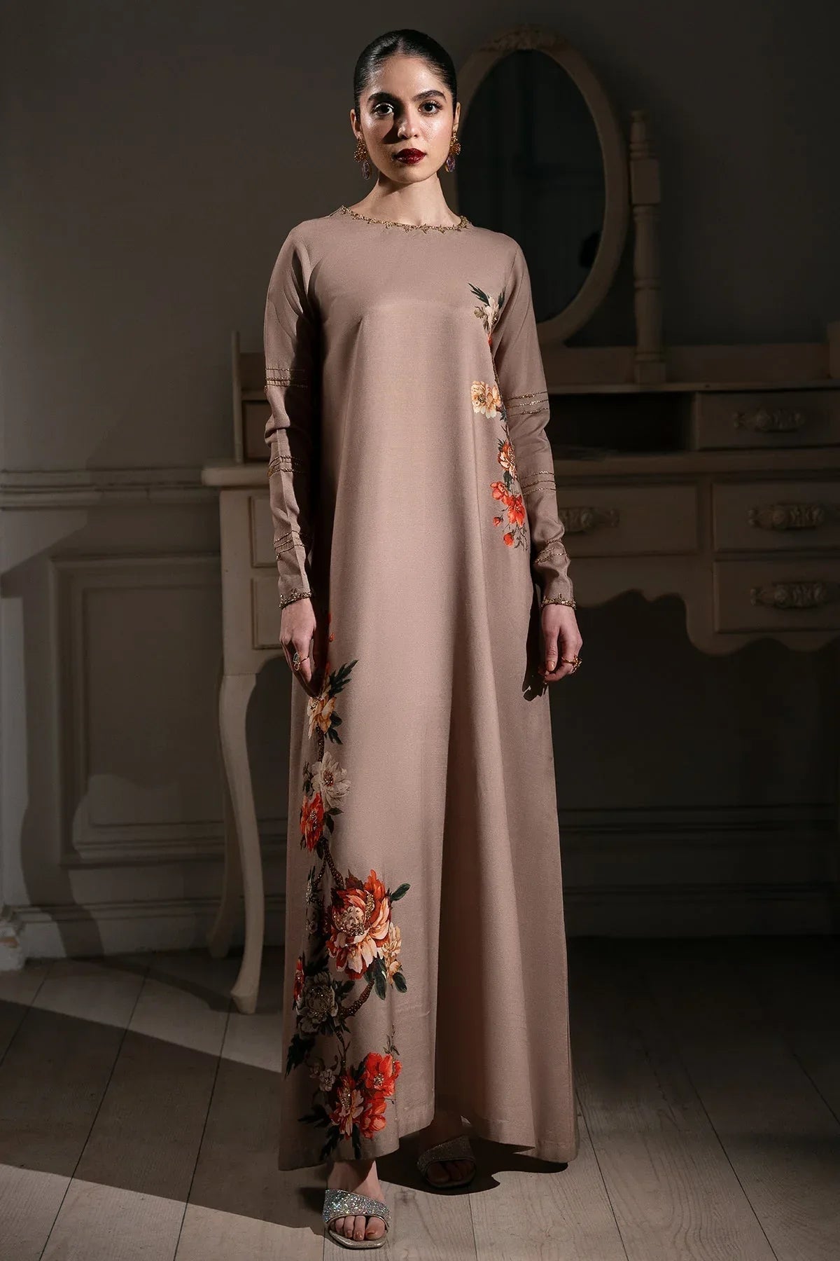 Mina Kashif | Emilie Formals | Koya (Beige) - Rang-e-Khaas