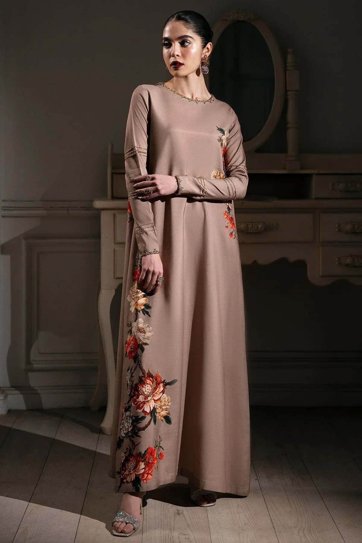Mina Kashif | Emilie Formals | Koya (Beige) - Rang-e-Khaas