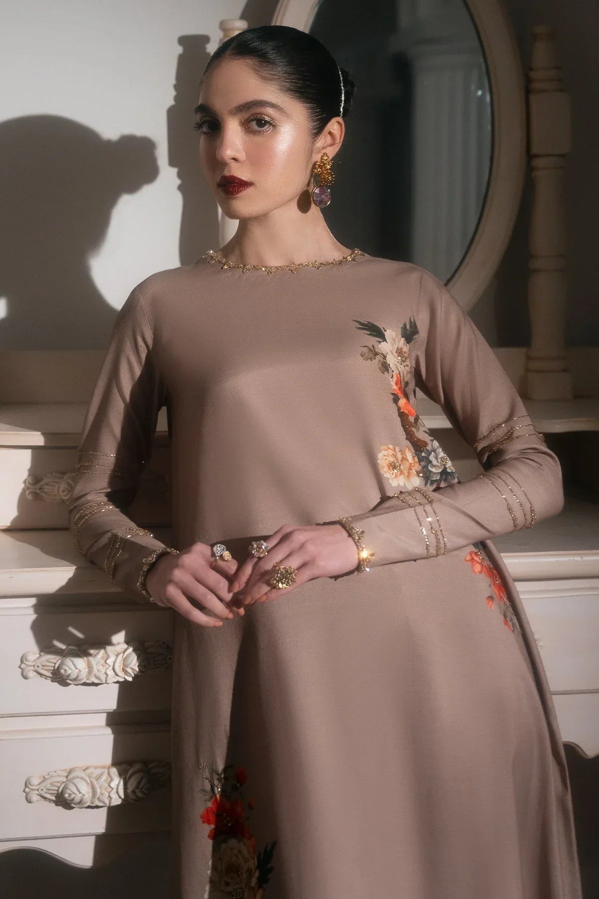 Mina Kashif | Emilie Formals | Koya (Beige) - Rang-e-Khaas