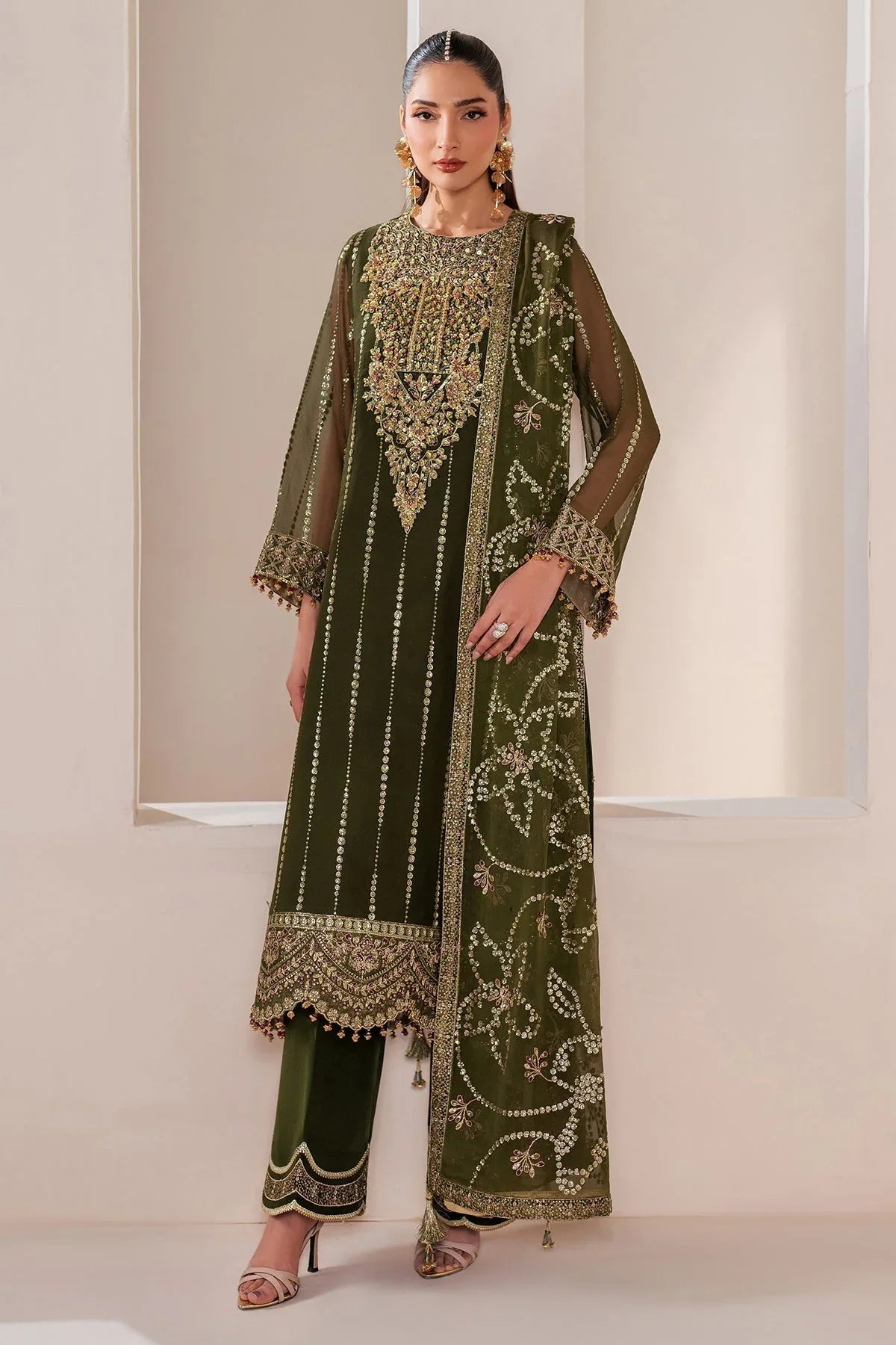 Alizeh | Handcrafted Eid Edit 25 | AF-HM-4033-Olivia - Rang-e-Khaas