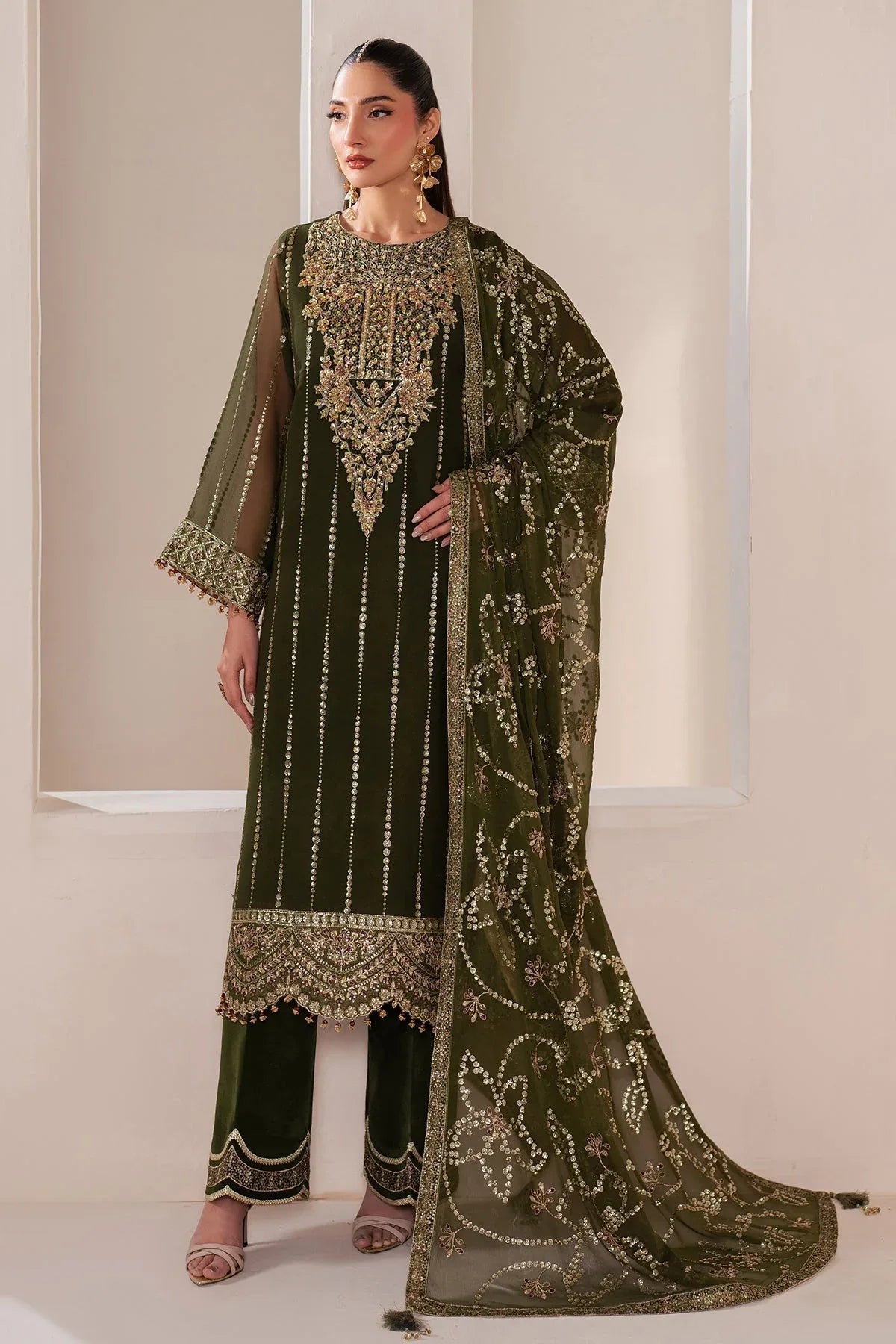 Alizeh | Handcrafted Eid Edit 25 | AF-HM-4033-Olivia - Rang-e-Khaas