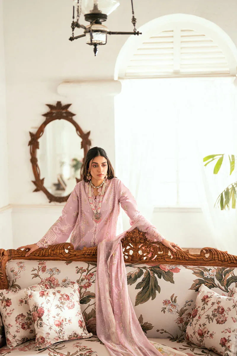 Qalamkar | Luxury Lawn Eid Edit | SB-06 Komal - Rang-e-Khaas