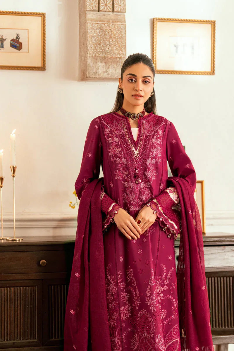 Qalamkar | Luxury Lawn Eid Edit | SB-02 Sameen - Rang-e-Khaas