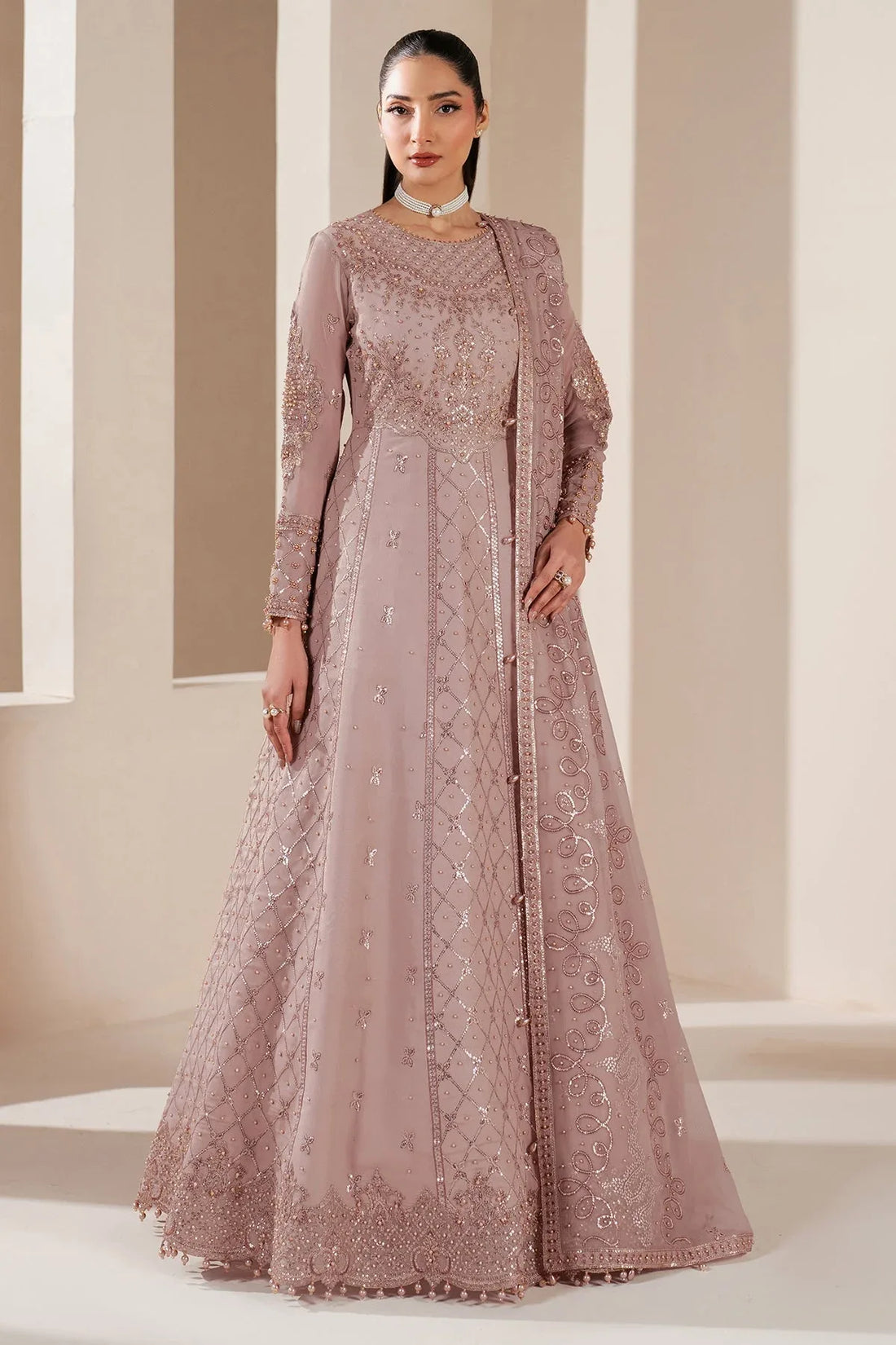 Alizeh | Handcrafted Eid Edit 25 | AF-HM-4031-Saffron - Rang-e-Khaas