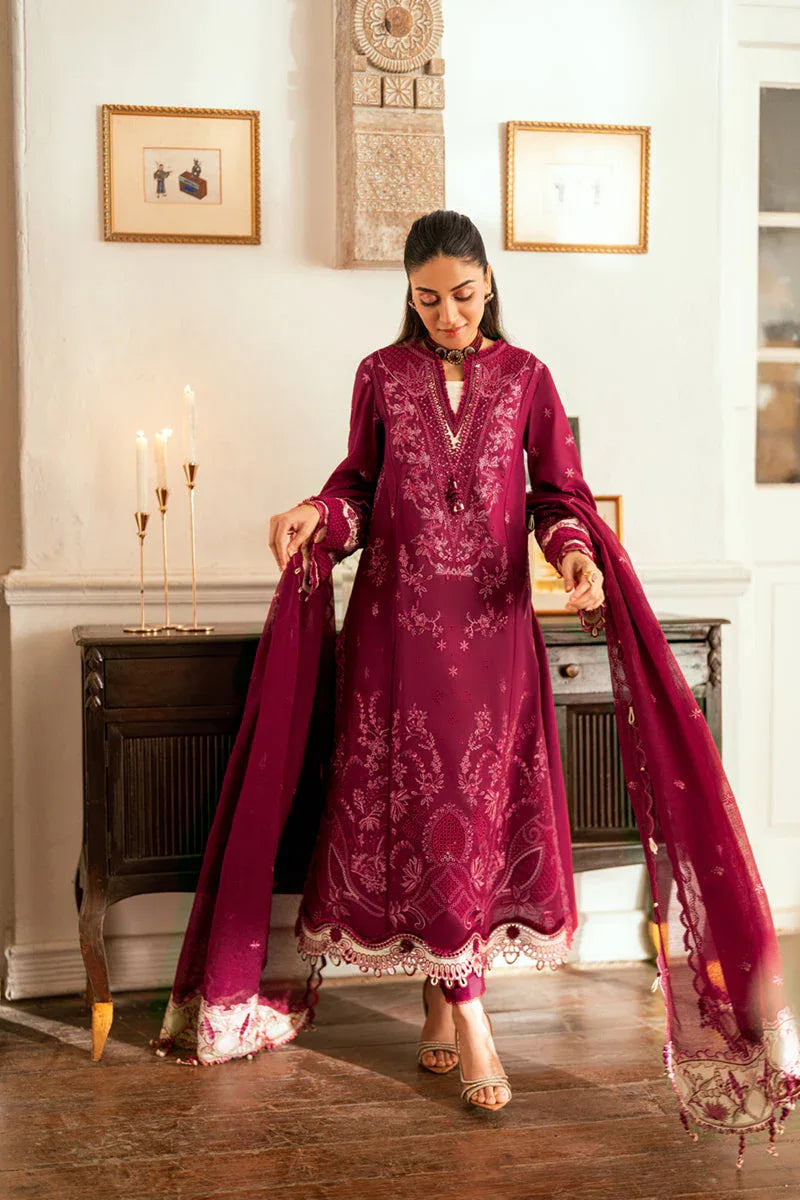 Qalamkar | Luxury Lawn Eid Edit | SB-02 Sameen - Rang-e-Khaas