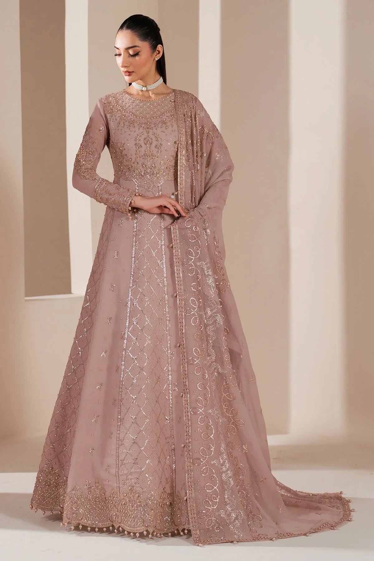 Alizeh | Handcrafted Eid Edit 25 | AF-HM-4031-Saffron - Rang-e-Khaas