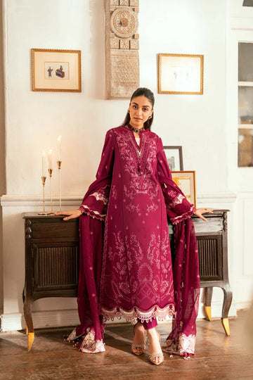 Qalamkar | Luxury Lawn Eid Edit | SB-02 Sameen - Rang-e-Khaas