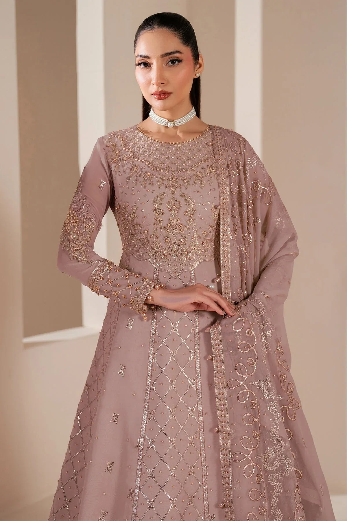 Alizeh | Handcrafted Eid Edit 25 | AF-HM-4031-Saffron - Rang-e-Khaas