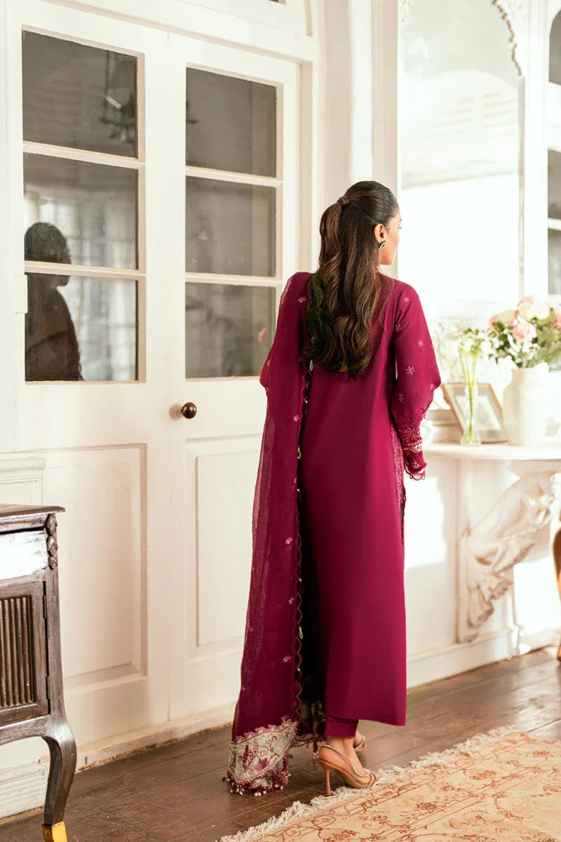 Qalamkar | Luxury Lawn Eid Edit | SB-02 Sameen - Rang-e-Khaas