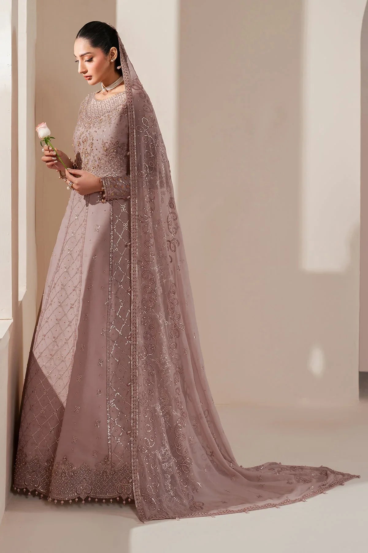 Alizeh | Handcrafted Eid Edit 25 | AF-HM-4031-Saffron - Rang-e-Khaas