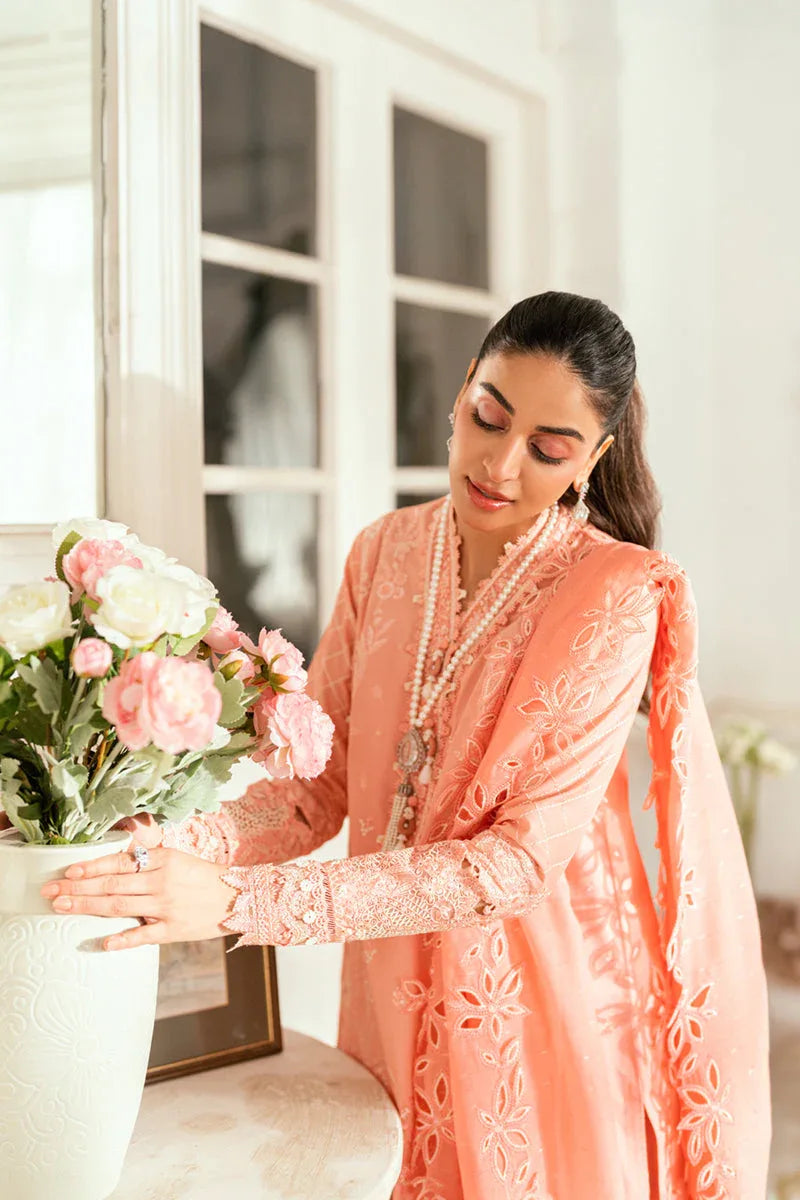 Qalamkar | Luxury Lawn Eid Edit | SB-12 Jafa - Rang-e-Khaas
