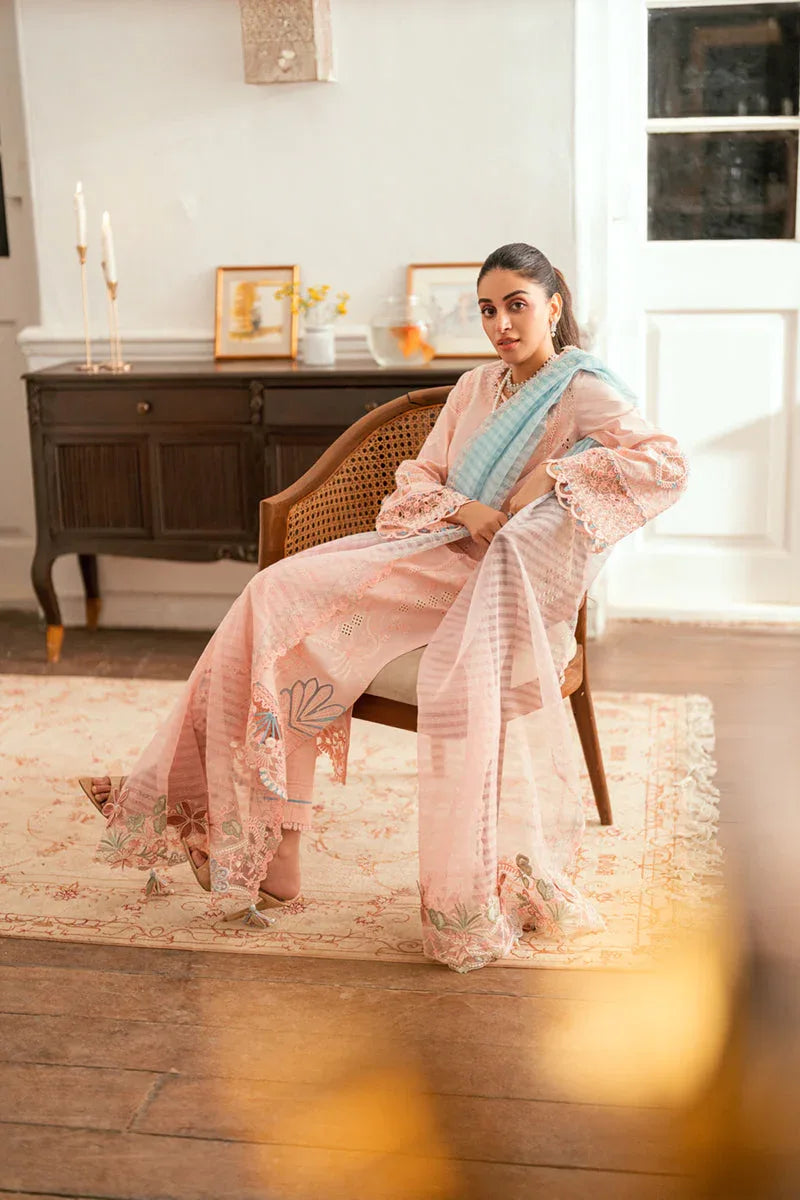 Qalamkar | Luxury Lawn Eid Edit | SB-05 Aleeza - Rang-e-Khaas